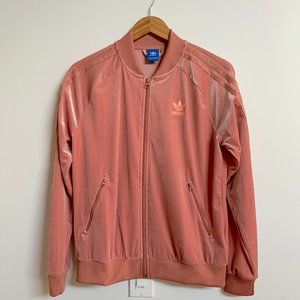 Pink Velvet Adidas Track Jacket